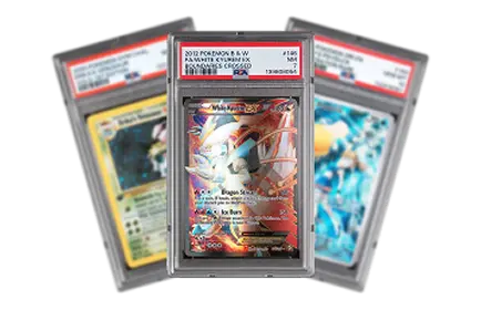 PSA-certified card slabs